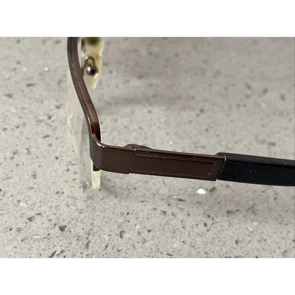 Safilo Eyeglasses Elasta 7173 01j0 52-18-140 Brown Bronze Metal FRAMES ONLY
